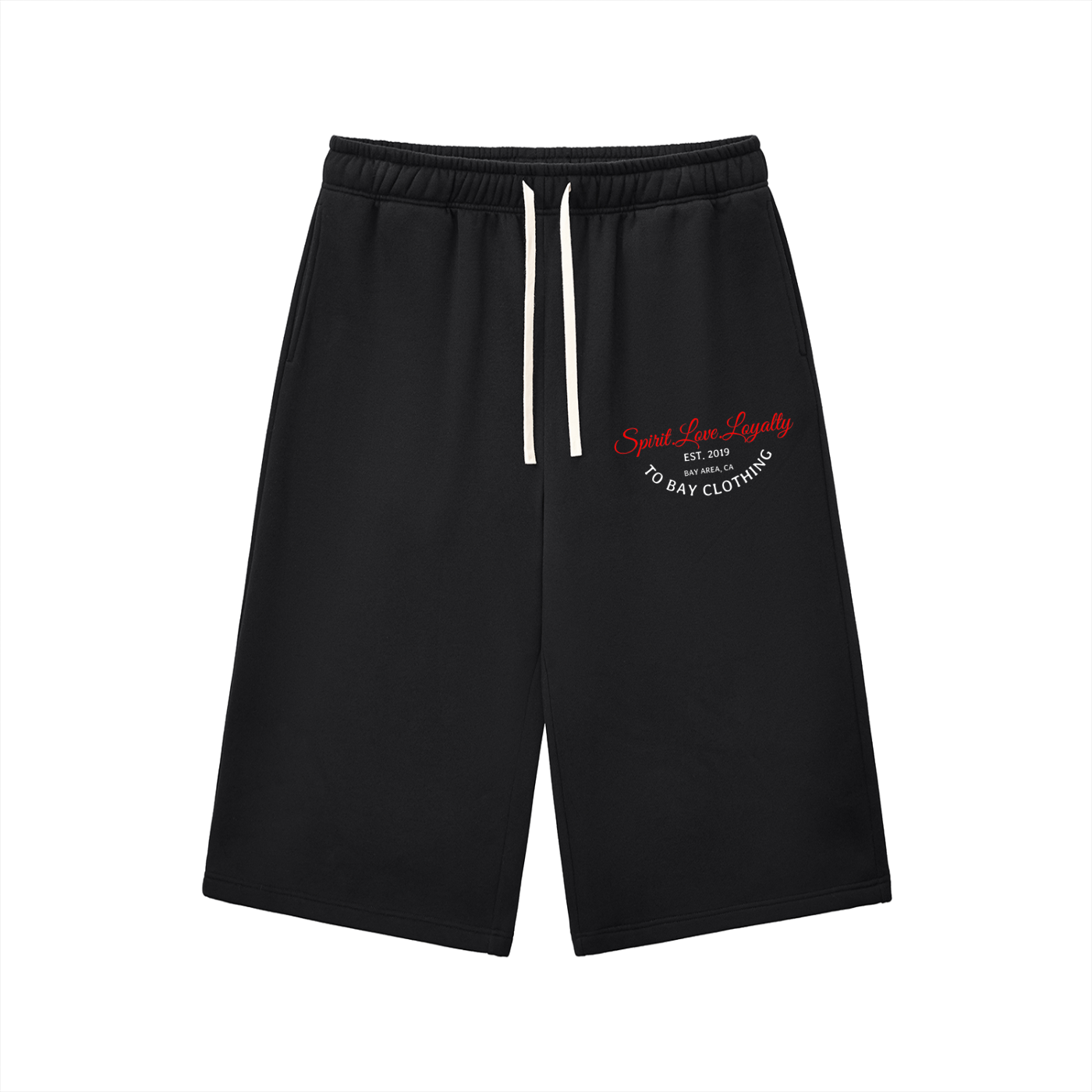 TO BAY Relaxed 3/4 Sweatshorts