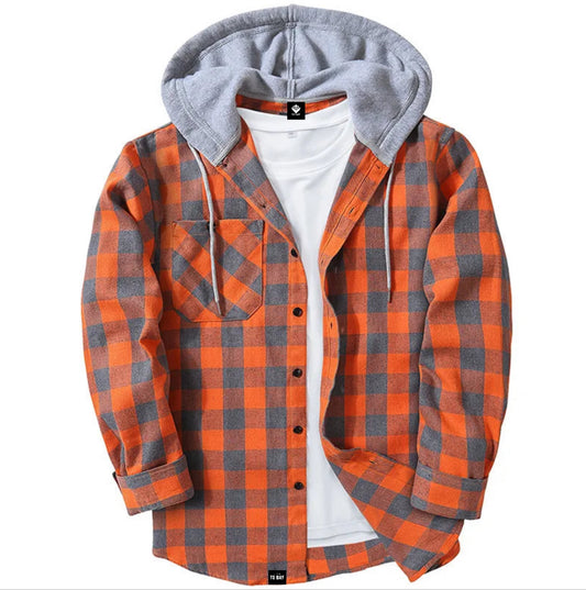 TO BAY Modesty Flannel Hoodie