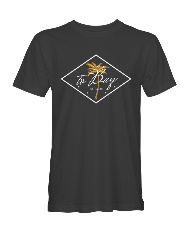 Black: Men’s TO BAY / Palm Tree tee - TO BAY LLC