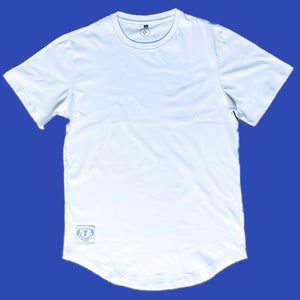 TO BAY Longline Curved Hem Crew Tee
