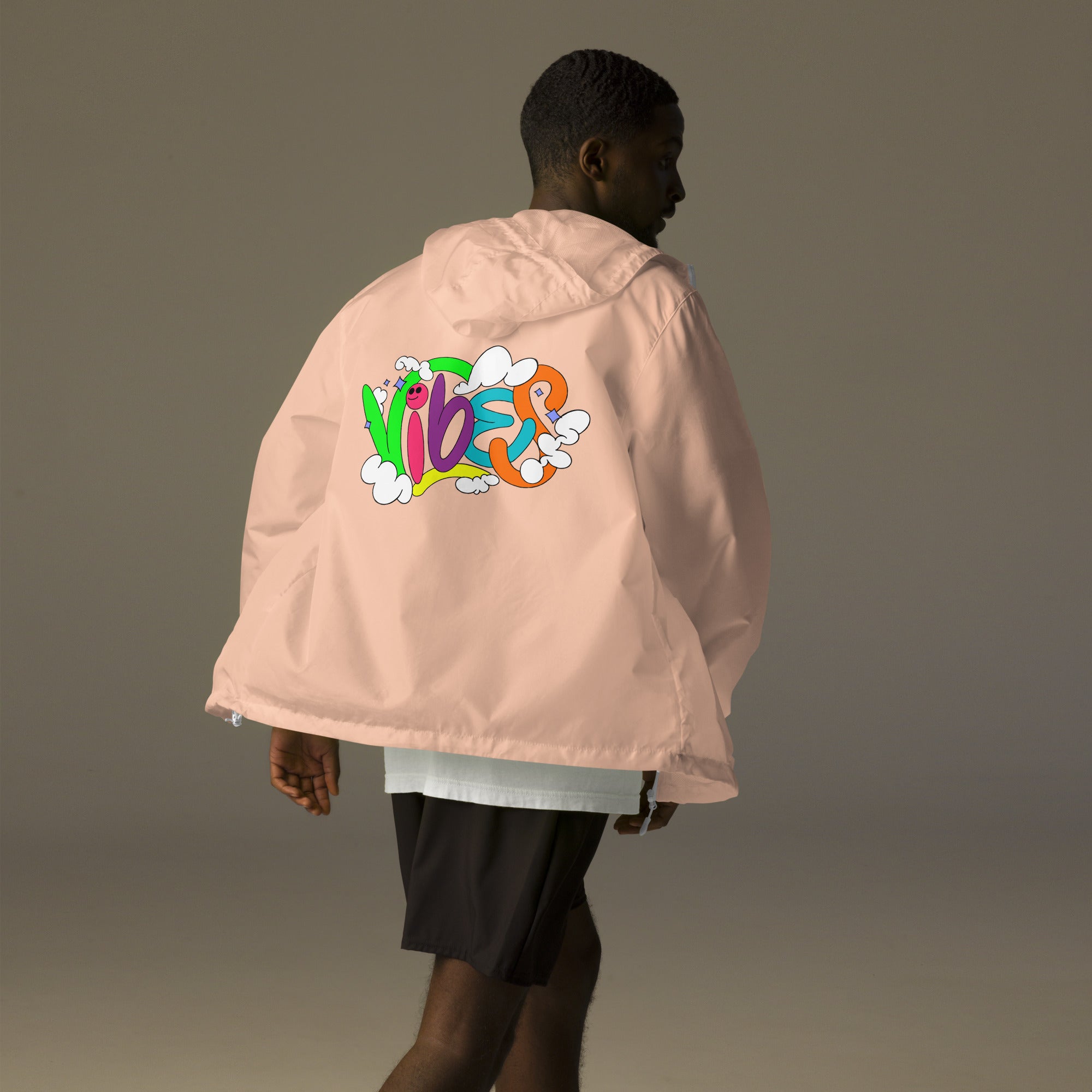 TO BAY Vibes Vintage Windbreaker Jacket